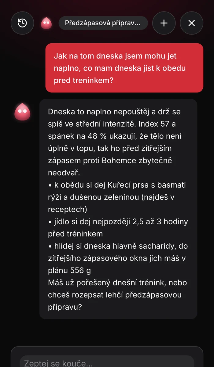 AI kouč Nex